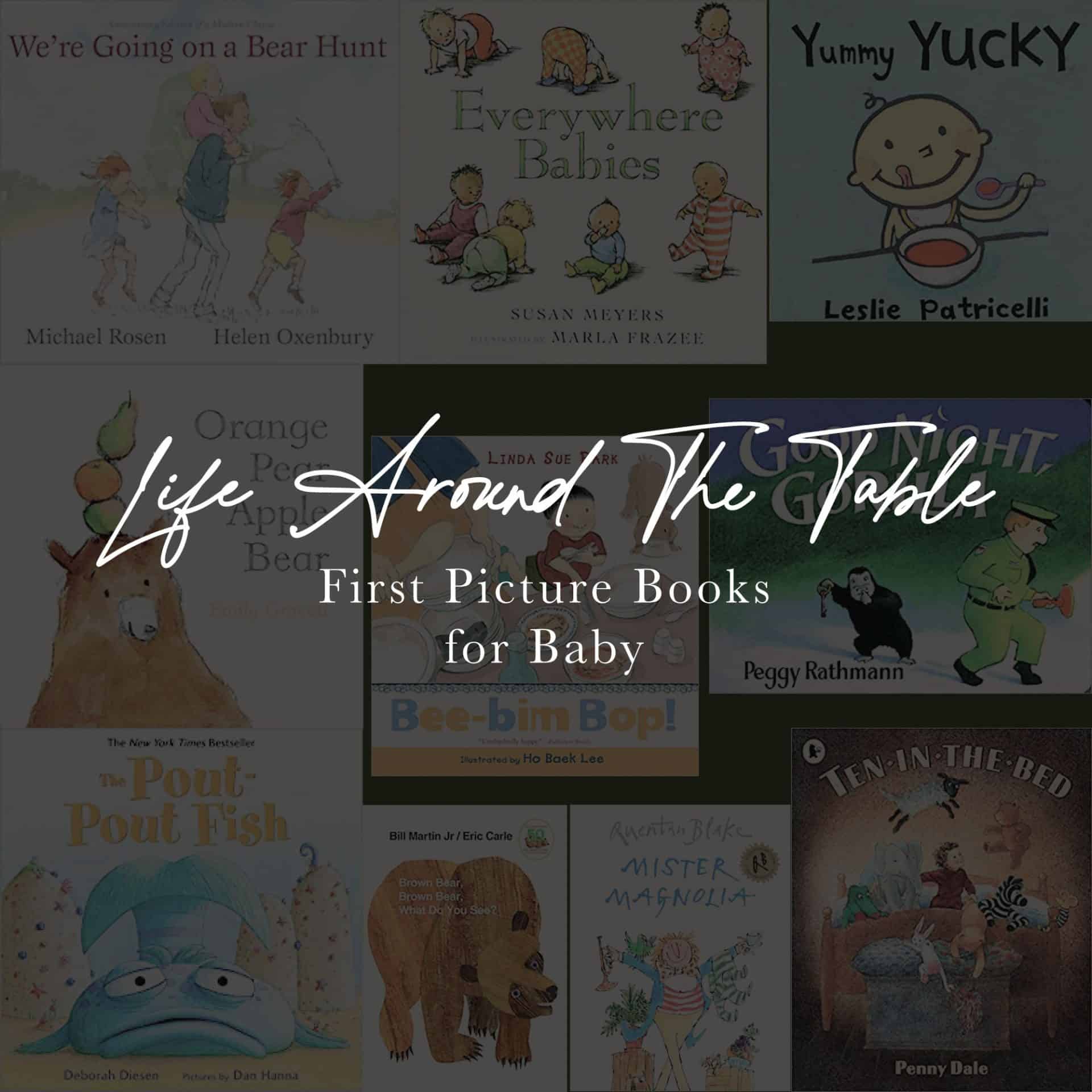 Featured image for blog, First Picture Books for Baby.